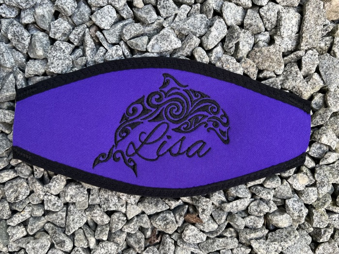 Wind-Beutel, Maskenband mit Namen, individuelle Maskenbänder, Geschenke für Taucher