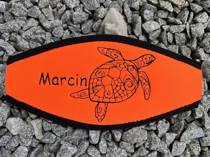 Wind-Beutel, Maskenband mit Namen, individuelle Maskenbänder, Geschenke für Taucher